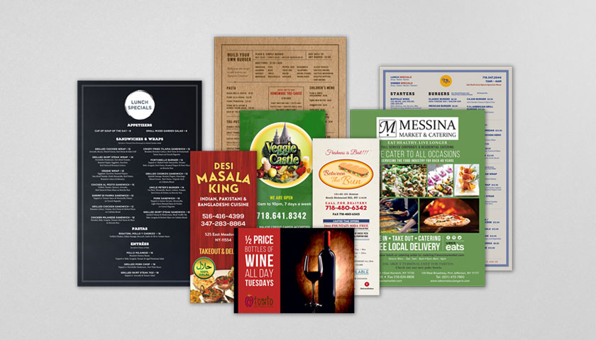 Restaurant Menu Design & Printing